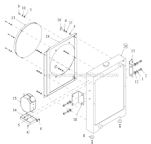 Page O Diagram and Parts List for MK-4018KB  MK Diamond Concrete Saw